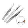 3Piece Anti-static Stainless Steel Tweezers Set Model Making Industrial Electronic Cellphone Repair Hand Tools Part