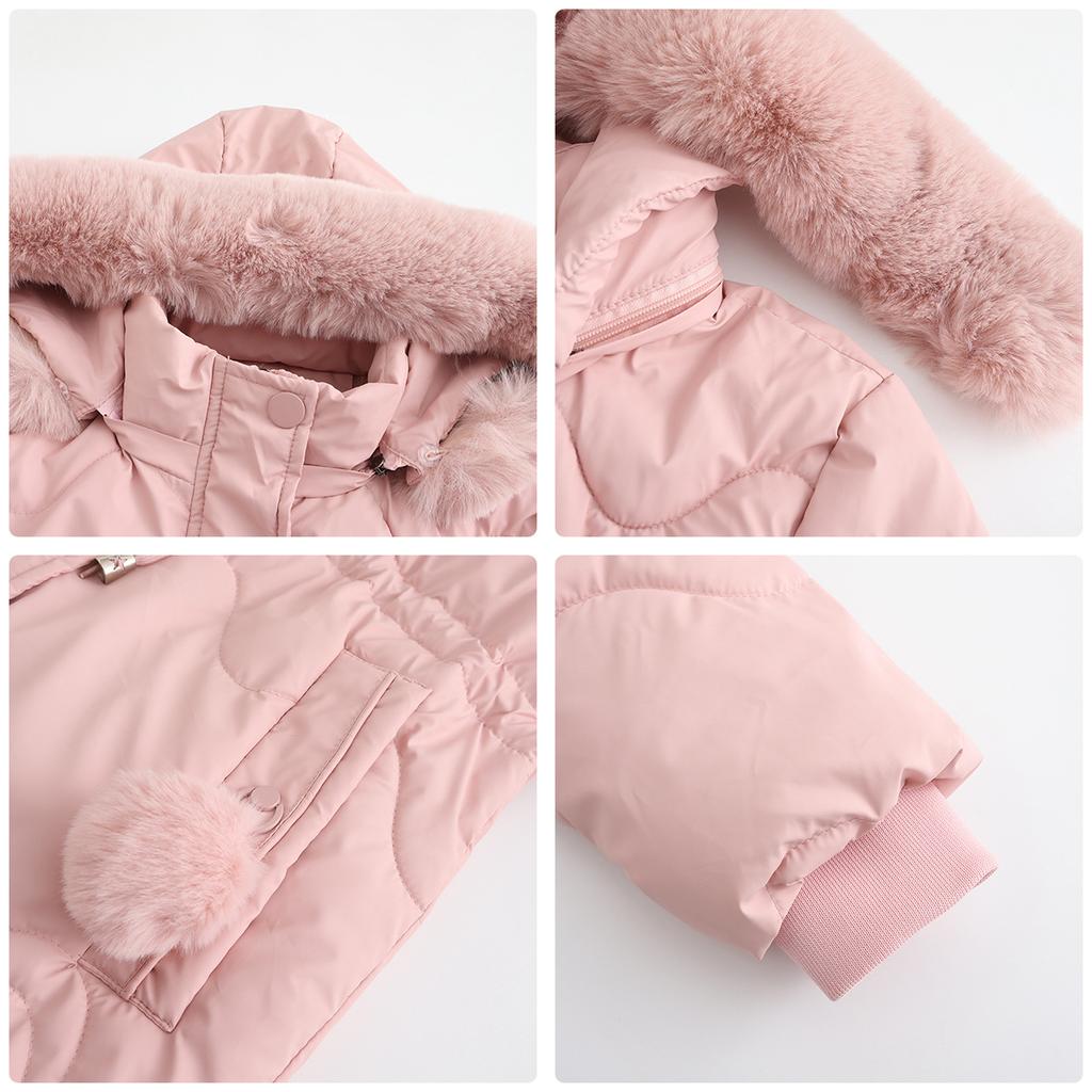 Женская куртка на хлопковой подкладке со съемной шапкой, шерстяное осеннее и зимнее теплое длинное пальто Parker