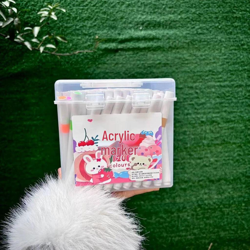 Акриловый маркер - Смываемый, Не растекающийся, Быстросохнущий, Наслаиваемый, Водостойкий маркер для искусства и школы.