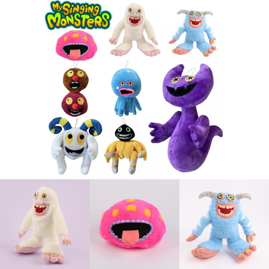My Singing Monsters Collectible Plushies Blue White And Pink