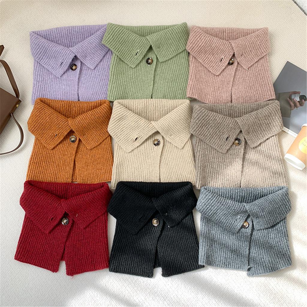 Девочка Женская Вязаная Снуд Шарф Петля Бесконечность Платок-Шарф Леди Грелка для Шеи Обмотка Шарфы Маска для Лица Имитация Воротника