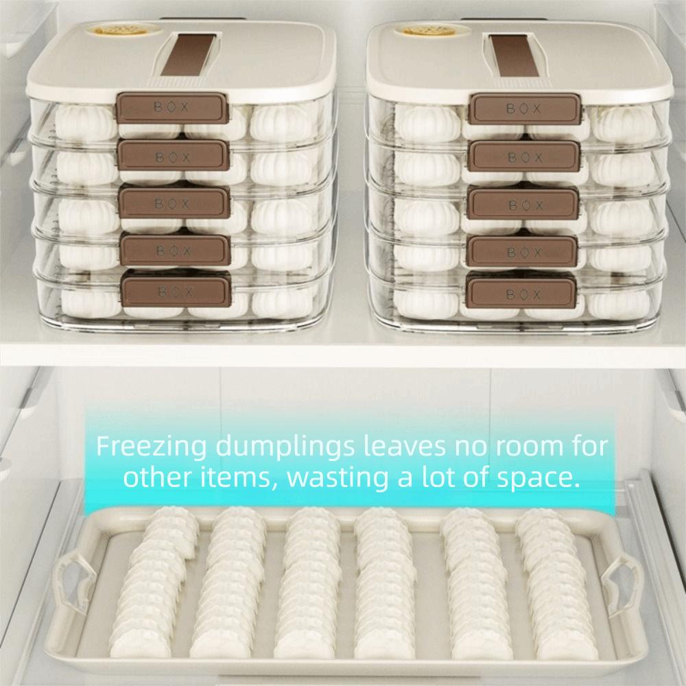 Пищевой контейнер для замороженных пельменей, прозрачный контейнер для хранения в холодильнике для дома