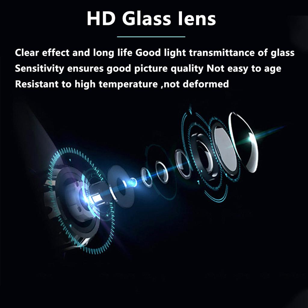Автомобильная камера заднего вида с ночным видением CCD Starlight, универсальная стеклянная линза IP68, водонепроницаемая HD-камера для автомобиля с парковочной линией