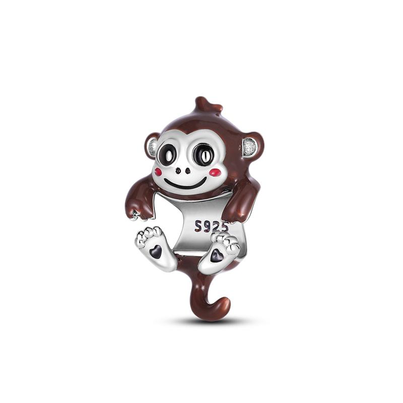 Мода 925 Серебряные Подвесные Бусины Животных Акулы Подходит Оригинальный Браслет DIY Для Ожерелья Кулона Изготовление Для Женщин