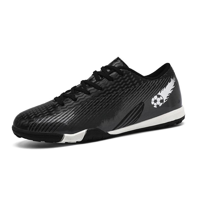 252 Football Shoes Teenagers Men Women Low Top Broken Nail TF Flat Training Leather Upper Five-a-side Indoor Sports