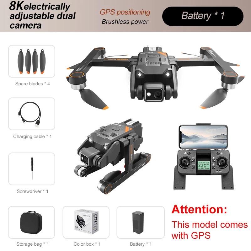 RG700 PRO Professional Drone 8K HD Dual Camera GPS 5G Wifi Obstacle Avoidance Brushless Motor Quadcopter RC Distance 5KM Drones