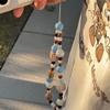 Hanging Cord Phone Strap 3D Star Mobile Lanyard Mobile Accessories Beaded Phone Chain  Jewelry Gift
