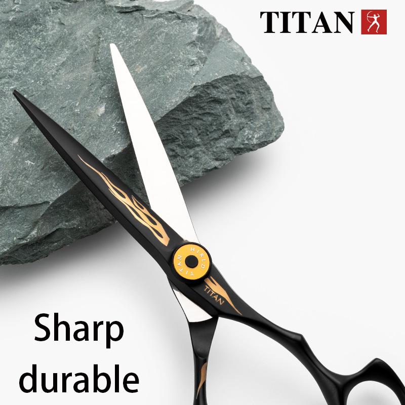 TITAN Профессиональные парикмахерские ножницы парикмахерские ножницы стригущие филировочные ножницы новый дизайн сталь vg10 инструмент для стрижки волос салонный инструмент