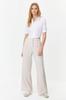 Women's Trousers Fashion New Season Gray Wide Leg Pleated Woven Trousers