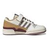adidas Originals Forum Low Кожа Повседневные Прочные Низкие Детские Кеды для Скейтбординга Детские Кроссовки Белый Желтый IF2578