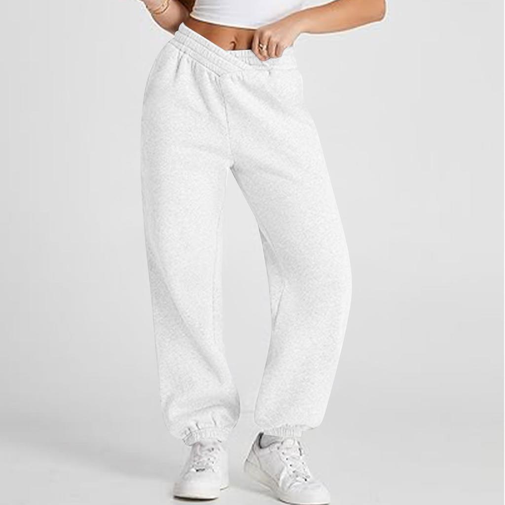 Женские повседневные модные однотонные спортивные штаны, спортивные штаны, брюки с эластичной талией и завязками на шнурке