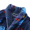 Kids Flannel Bathrobe Boys Girls Skin-friendly Soft and Comfortable Robe with Pockets