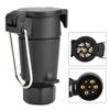 7 Pin Car Trailer Socket Plug Adapter Wire Connector for Caravan Towbar Towing 12V