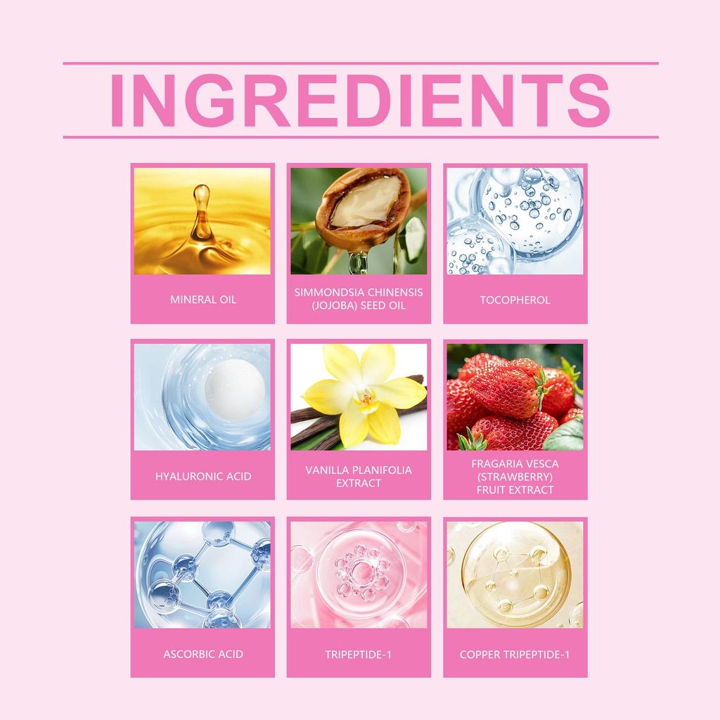 Strawberry-Flavored Aftershave Oil Soothes Skin, Moisturizes, Moisturizes And Smoothes Daily Care Oil 90ml