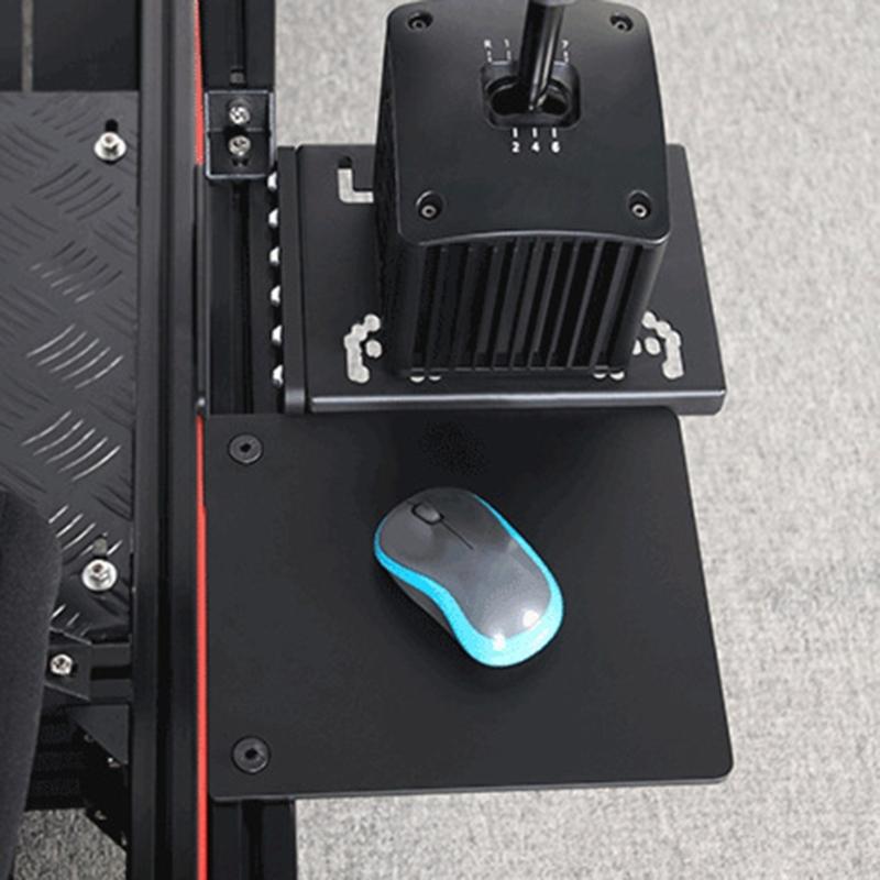 Universal Aluminum Keyboard Tray Mouse Platform Clamp On For Workstation With Antislip Surfaces And Wide Space