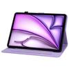 Для iPad Эйр 13 (2025)/(2024) Чехол из ПУ кожи Держатель для карт Подставка Чехол для планшета Дизайн с лилиями