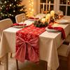 Snowflake Christmas Table Runner Cloth Xmas Tablecloth Home Decor Christmas Table Flag Living Room