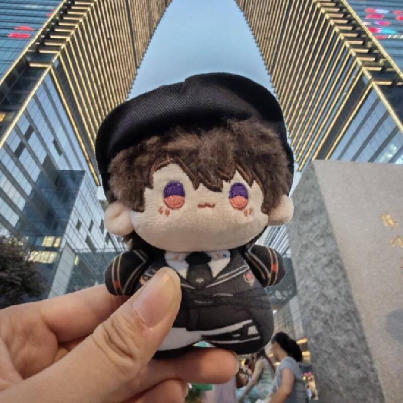 Кукла-периферия игры Love And Deepspace, персонаж Калеб, плюшевая игрушка 10 см, милая хлопковая кукла с принтом, шляпу можно снять, подарок на день рождения