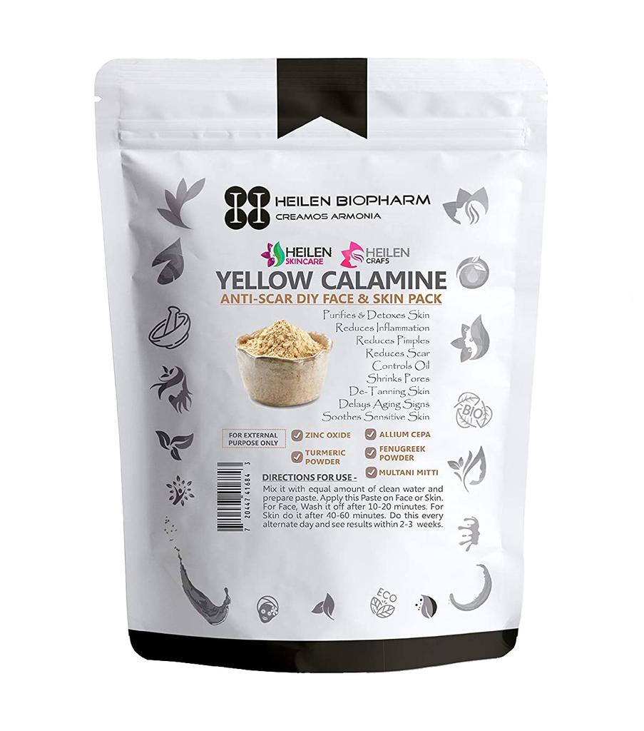 Желтый Каламин: порошковая маска от рубцов (100 г), Yellow Calamine, Heilen Biopharm