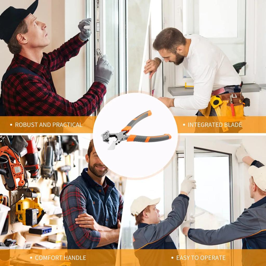 Прямоугольные плоскогубцы V-образные плоскогубцы Угловые ножницы Резак Ножницы для кабель-канала Ножницы для резиновых полос под углом 90 градусов для уплотнительной полосы окон с лезвиями