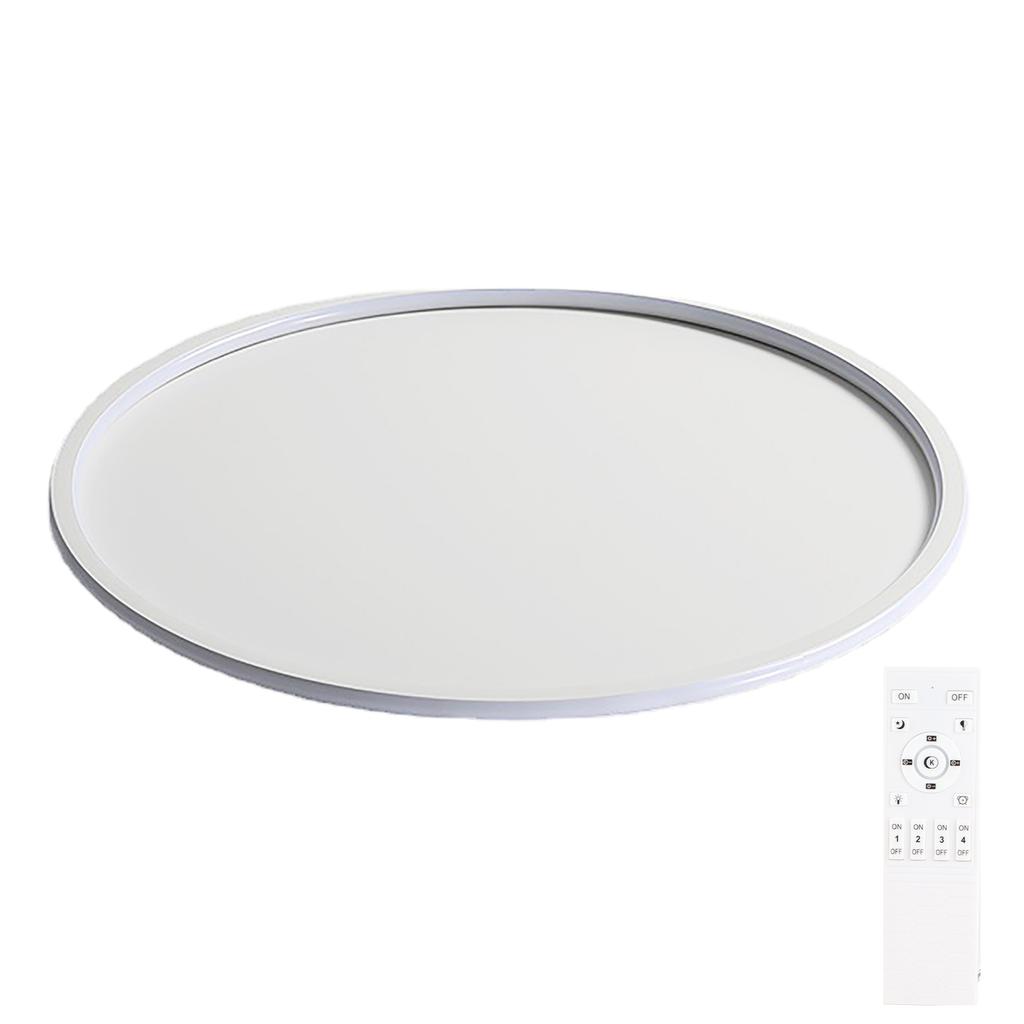 Round Flat Panel Light Minimalist Nordic Style LED Ceiling Mount Disk Light for Living Room