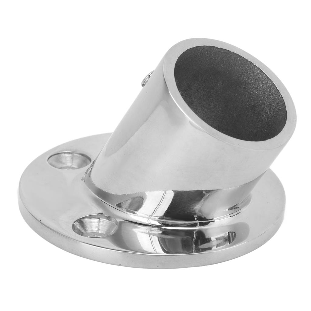 32mm1.26in Round Hand Rail Base 60 Degree Fitting Stainless Steel Marine Hardware for Boats Yachts