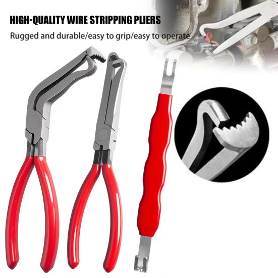 Автомобильные плоскогубцы для разъединения электрических контактов с эргономичной рукояткой, многоцелевой инструмент для разъединения электрических разъемов, набор плоскогубцев для ремонта автомобилей