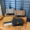 Textured Matte Portable Lock Diamond Bag Women's New Autumn Contrasting Color Chain Single Shoulder Messenger Bag Tide