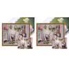 Full Embroidery Eco-cotton Thread 11CT Printed Bathroom Cross Stitch Kit 50x40cm