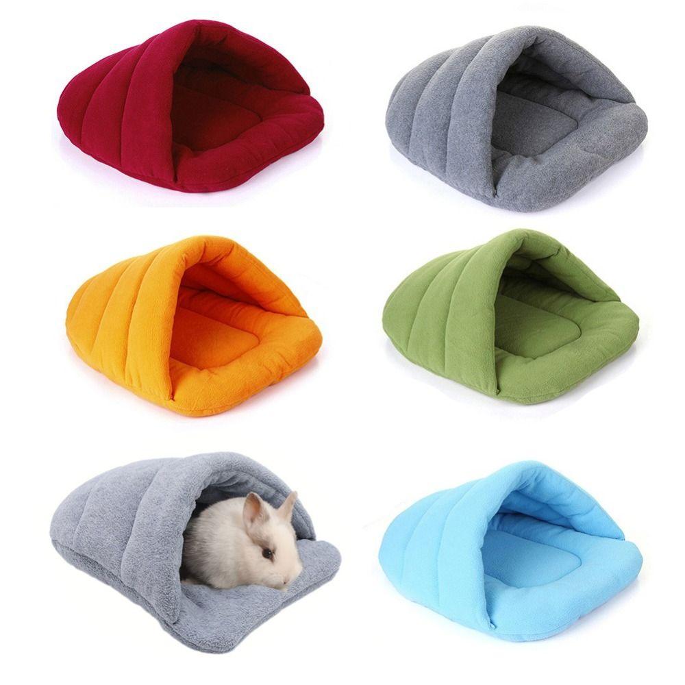 Fleece Pet Bed Sweat-absorbent Pet House Kitten Mat Sleeping Bag Small Pet
