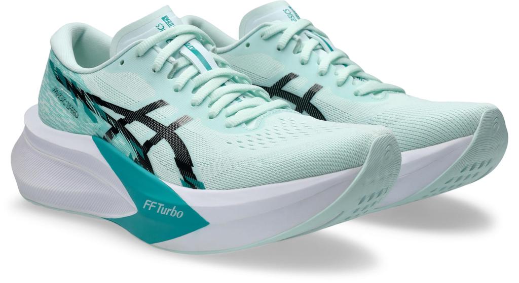 Asics Беговые кроссовки MAGIC SPEED 4 1012B676 400 Размер E Женские (Успокаивающее море/Черный) (Размер 24.0 см)