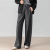 Женские повседневные брюки Fanzhen с высокой талией и широкими штанинами из смесовой шерсти