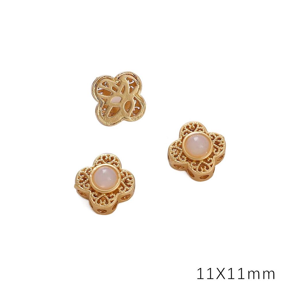 Медный песок, золото, полая перегородка, бусина для изготовления ювелирных изделий своими руками, аксессуары для рукоделия