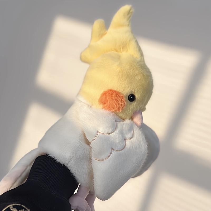 Очаровательная ручная кукла-попугай Забавная плюшевая игрушка-попугай Игрушка летающее животное Ручная кукла-птица Рассказывание историй Обучение Раннее детство Интерактивная Интерактивная