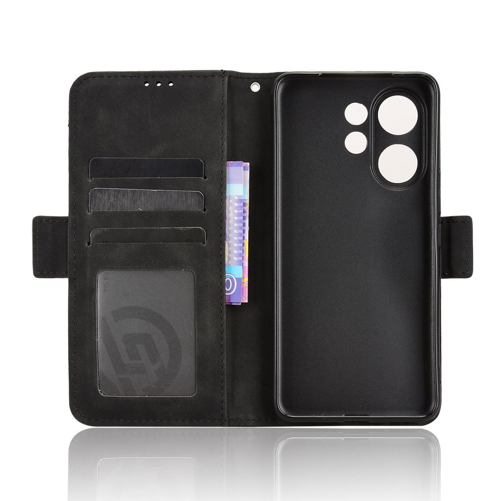 Для vivo V60 5G Кожаный чехол Обложка-кошелек для телефона с несколькими слотами для карт