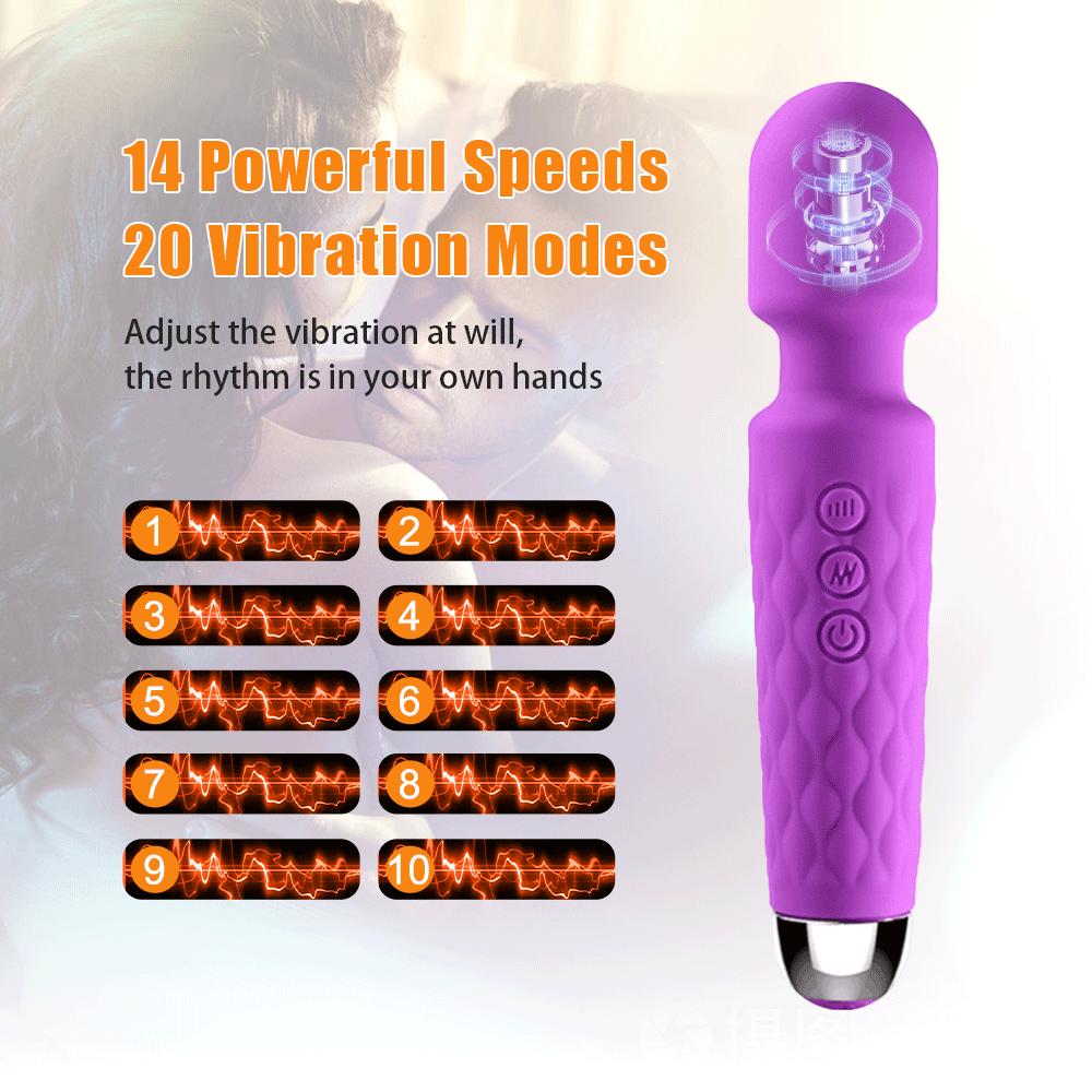 Powerful Magic Wand Vibrators for Women G Spot Clitoris Stimulator Dildo Wand Massager Masturbator AV Stick Sex Toys for