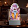 Guadalupe Virgin Prayer Lamp USB Powered Warm Light Soft Glow Catholic Night Light LED Religious
