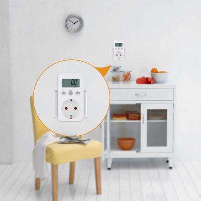 Вилка европейского стандарта, цифровой ЖК-монитор энергии, измеритель мощности, розетка для мониторинга использования электроэнергии