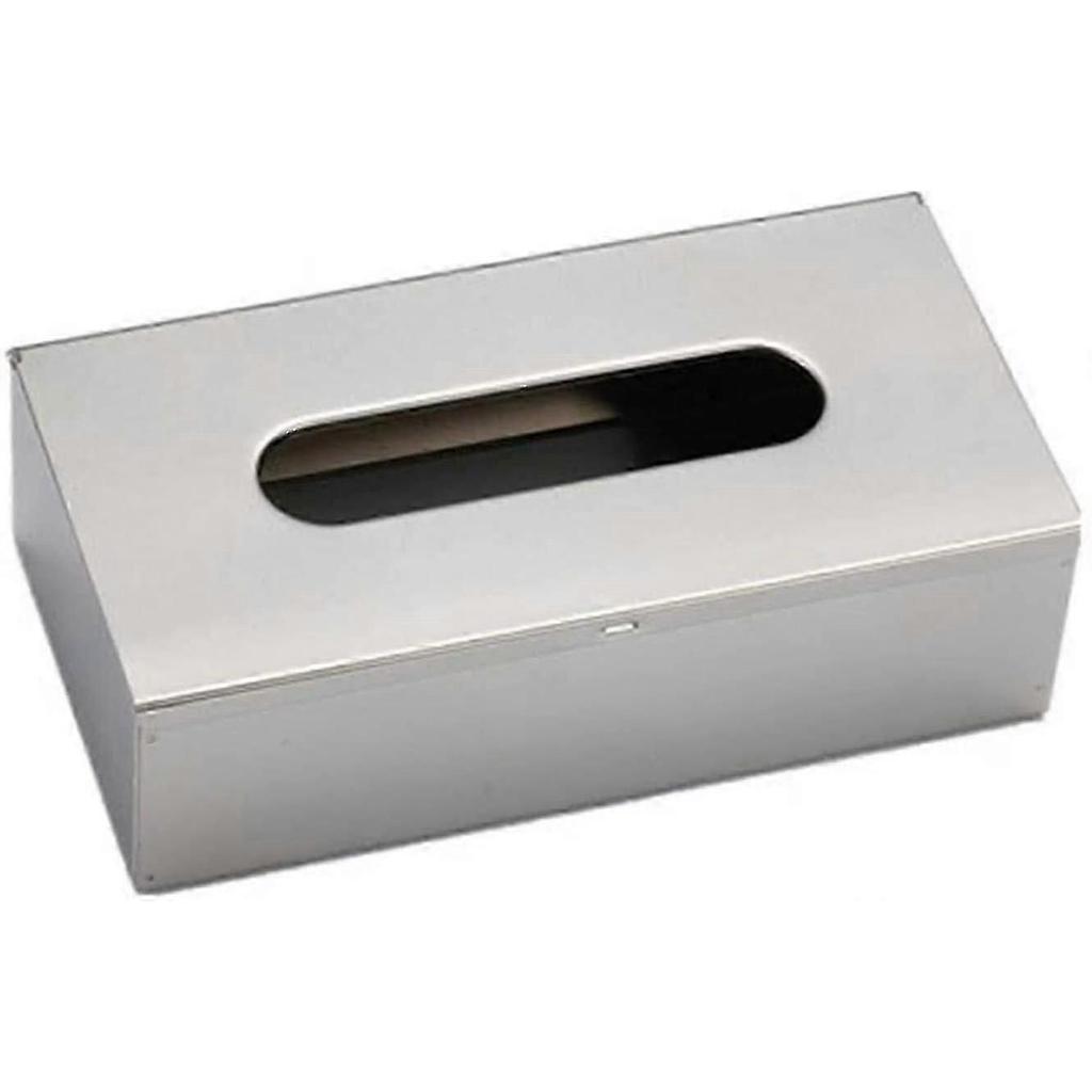 Stainless Steel Rectangular Tissue Box Holder for Bathroom & Vanity | Modern Paper Dispenser