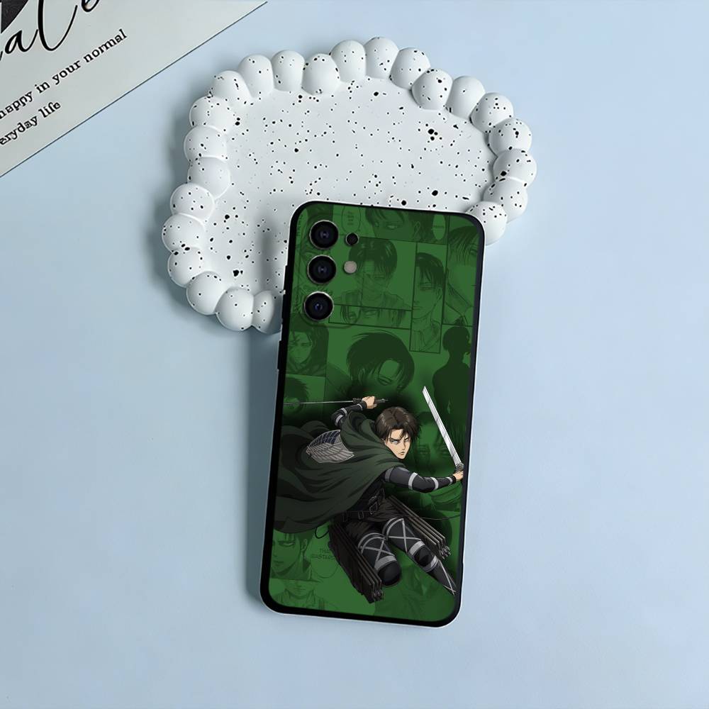 A-ttack -on -Titan -Eren Y-Yeager Phone Case For Samsung S25,S24,S21,S22,S23,S30,Ultra,S20,Plus,Fe,Lite,Black Soft Silicone