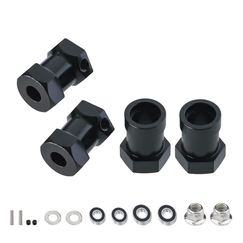 For Tamiya CW-01 CW01 Lunch Box Midnight Pumpkin Monster Beetle WR02 Upgrade Parts Accessories Metal 12mm Wheel Hex Hub Adapter
