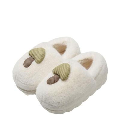 И Шань И Сы Зимние Теплые Хлопковые Тапочки с Закрытой Пяткой