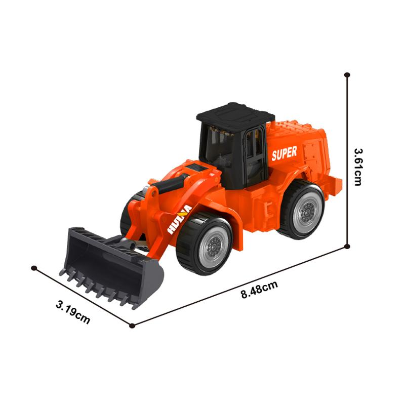 non-toxic Huina 1:80 Alloy Engineering Car Model Excavator Dumper Dump Truck Loader Bulldozer Tractor Collection Toys for Kids Gifts