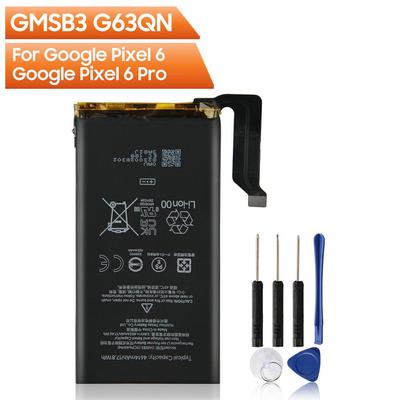 Сменный аккумулятор GMSB3 для Google Pixel 6, 4614 мАч G63QN, для Google Pixel 6 Pro, 5003 мАч GLU7G, для Google Pixel 6A