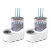 Электрический очиститель для кистей для макияжа, съемный USB-аккумулятор, автоматическая машина для чистки косметических кистей, держатель для сушки косметических кистей, контейнер для мытья инструментов