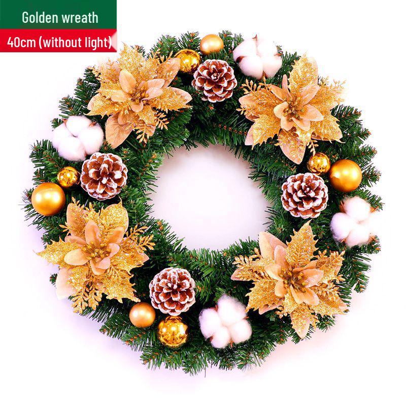 Рождественский венок кольцо из ротанга: 50/60/80СМ Подвеска на дверь и 2,7М Ротанговая гирлянда для украшения дерева/окна