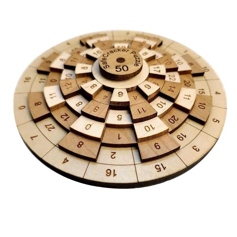 Montessori Number Puzzle Brain Teaser Iq Test Toys Educational Mind Games Wooden Digital Huarong Road Children Learning Gifts