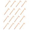 16Pcs Aluminum Alloy Tent Peg Sharp Tip Heavy Duty Bright Color Lightweight Outdoor