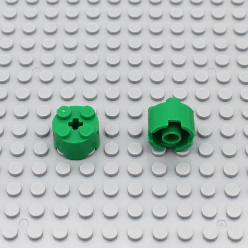 100 шт. Совместимый с LEGO 3941 Кирпич Круглый 2x2 с отверстием для оси Строительный Блок для Творчества Образовательный Собираемые Частицы