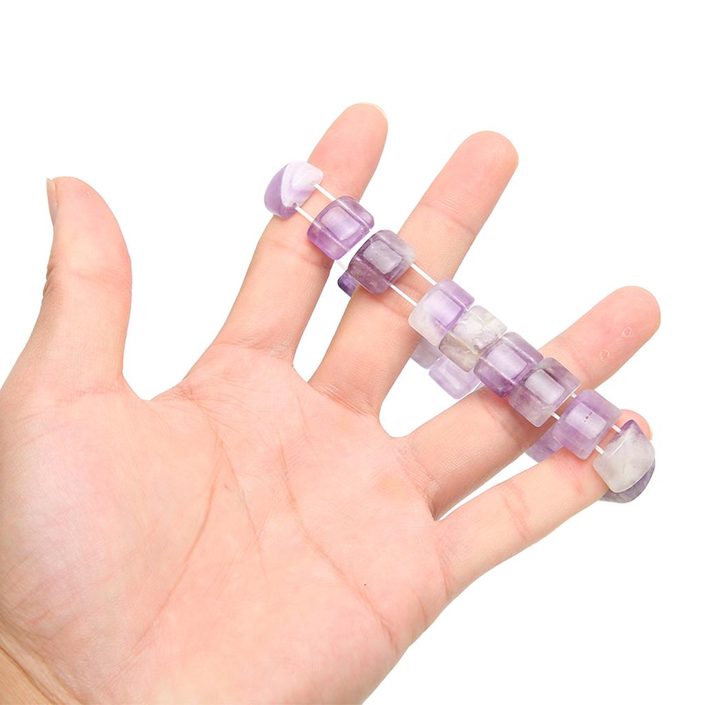 Браслет с аметистом, смешанный цвет, чисто натуральный, высокоэластичный хрустальный браслет для юбилея вечеринки